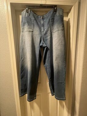 Gloria Vanderbilt Wide Leg Light Wash Blue Women’s Jeans sz 22 New Without Tags